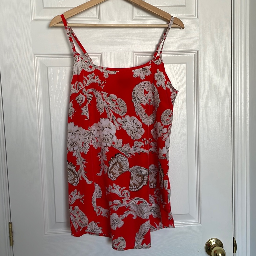 Majora orange floral print camisole top